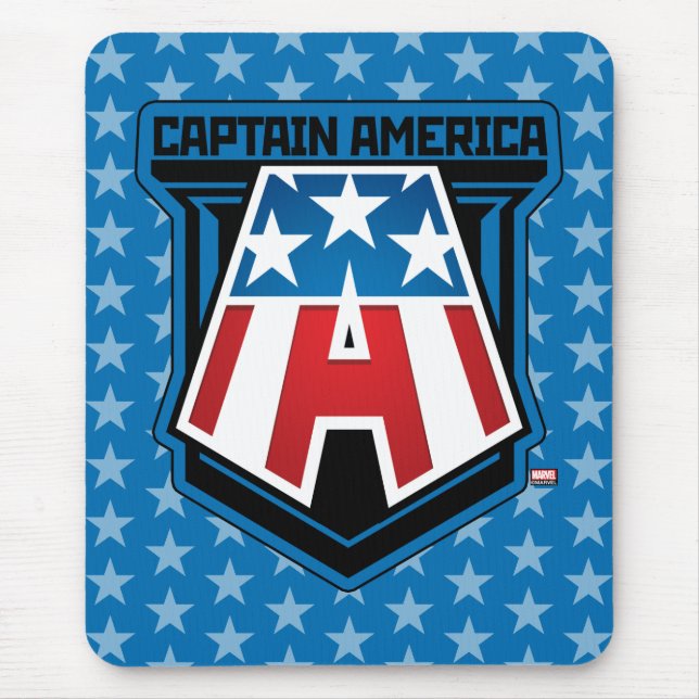 Avengers Classics | Captain America Patriotic Icon Mouse Pad (Front)
