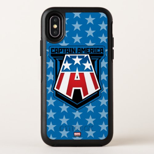 Avengers Classics  Captain America Patriotic Icon OtterBox Symmetry iPhone X Case