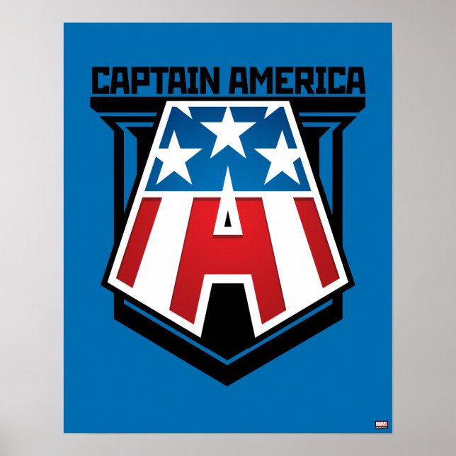 Avengers Classics | Captain America Patriotic Icon Poster (Front)