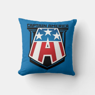 Avengers Classics   Captain America Patriotic Icon Throw Pillow
