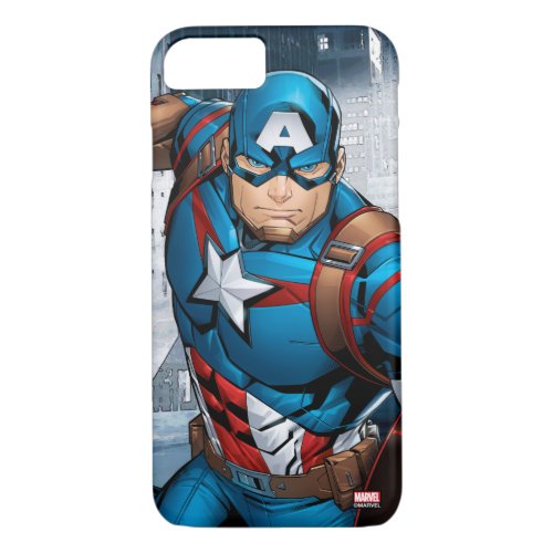 Avengers Classics  Captain America Runs Forward iPhone 87 Case