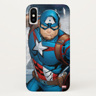Avengers Classics Captain America Runs Forward iPhone X Case