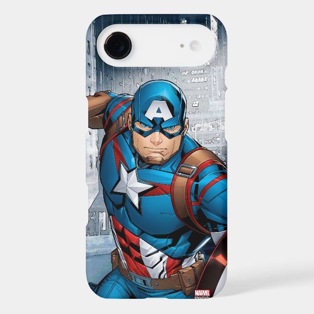 Avengers Classics | Captain America Runs Forward Case-Mate Samsung Galaxy Case (Back)