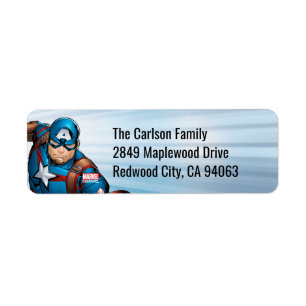 Avengers Classics   Captain America Runs Forward Label