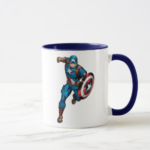Avengers Classics Captain America Runs Forward Mug