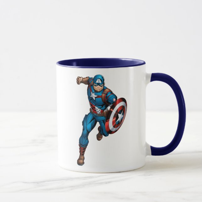 Avengers Classics | Captain America Runs Forward Mug (Right)