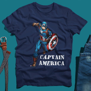 Avengers Classics   Captain America Runs Forward T-Shirt