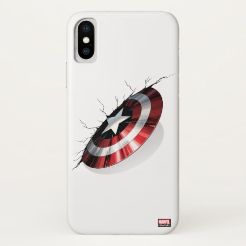 Avengers Classics  Captain America Shield Struck iPhone X Case
