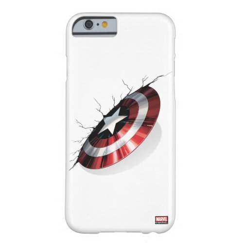 Avengers Classics  Captain America Shield Struck Barely There iPhone 6 Case