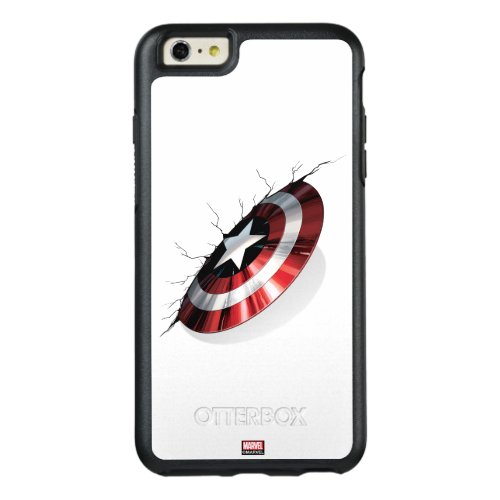 Avengers Classics  Captain America Shield Struck OtterBox iPhone 66s Plus Case