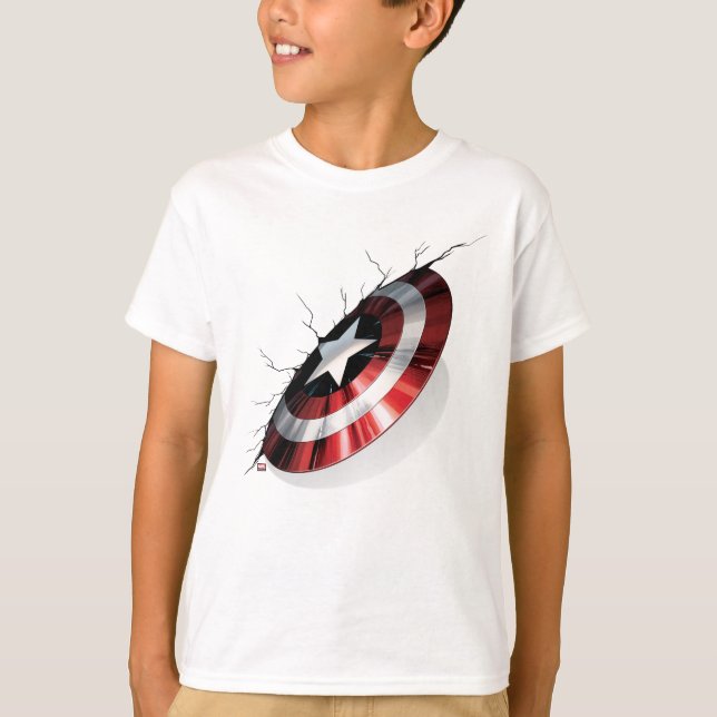 Avengers Classics | Captain America Shield Struck T-Shirt (Front)