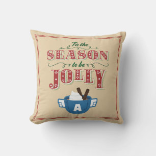 Avengers Classics  Captain America 'Tis The Season Throw Pillow