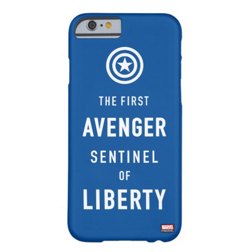 Avengers Classics  Captain America Typography Barely There iPhone 6 Case