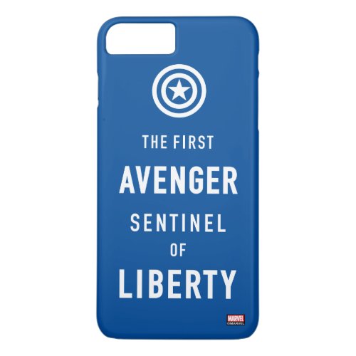 Avengers Classics  Captain America Typography iPhone 8 Plus7 Plus Case