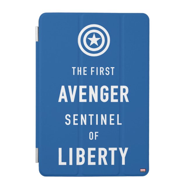 Avengers Classics | Captain America Typography iPad Mini Cover (Front)
