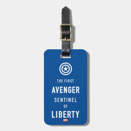 Avengers Classics  Captain America Typography Luggage Tag
