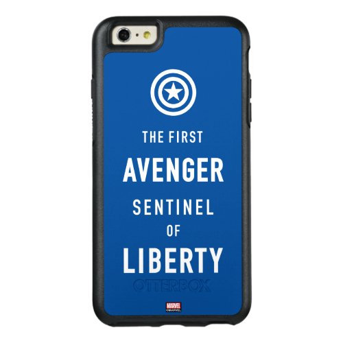 Avengers Classics  Captain America Typography OtterBox iPhone 66s Plus Case