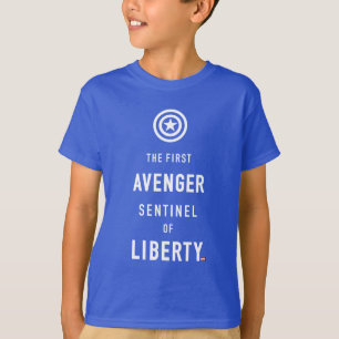 Avengers Classics Captain America Typography T-Shirt