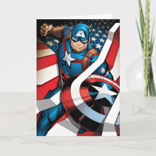 Avengers Classics   Captain America With Stripes Card