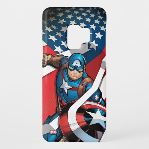 Avengers Classics  Captain America With Stripes Case_Mate Samsung Galaxy S9 Case