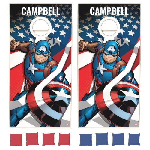 Avengers Classics  Captain America With Stripes Cornhole Set
