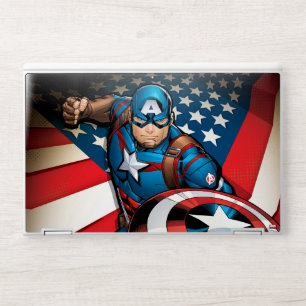Avengers Classics Captain America With Stripes HP Laptop Skin