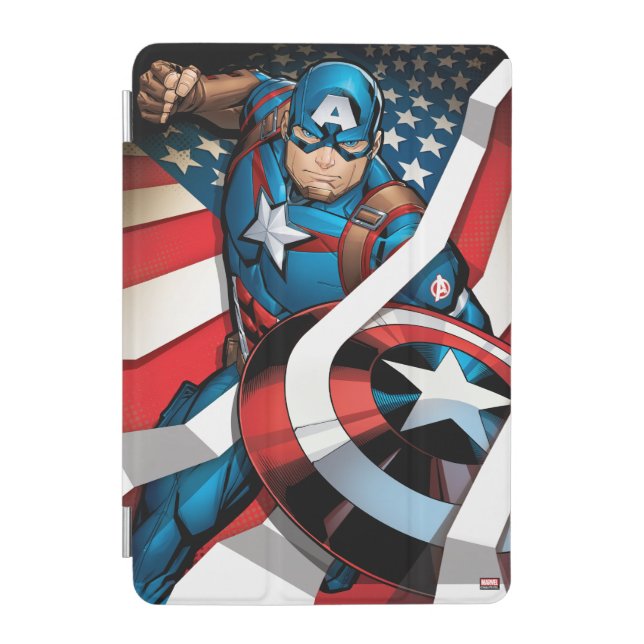 Avengers Classics | Captain America With Stripes iPad Mini Cover (Front)