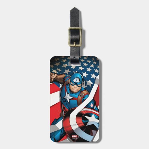 Avengers Classics  Captain America With Stripes Luggage Tag