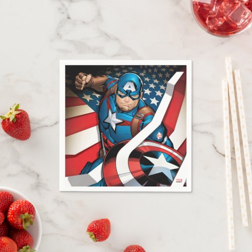 Avengers Classics  Captain America With Stripes Napkins