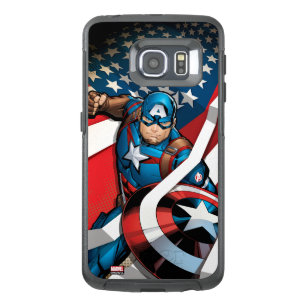 Avengers Classics   Captain America With Stripes OtterBox Samsung Galaxy S6 Edge Case