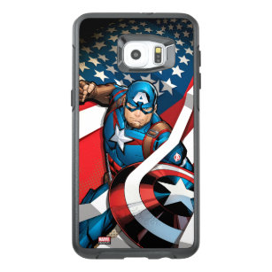 Avengers Classics   Captain America With Stripes OtterBox Samsung Galaxy S6 Edge Plus Case