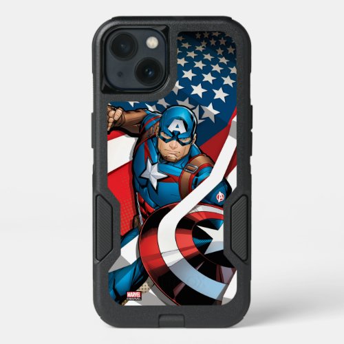Avengers Classics  Captain America With Stripes iPhone 13 Case