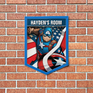 Avengers Classics   Captain America With Stripes Pennant