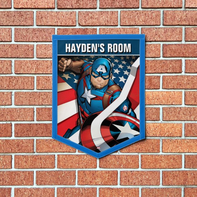 Avengers Classics | Captain America With Stripes Pennant (Insitu 1)
