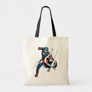 Avengers Classics Captain America With Stripes Tote Bag