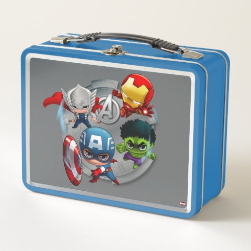 Avengers Classics  Chibi Avengers Assembled Metal Lunch Box