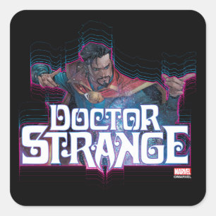 Avengers Classics   Doctor Strange Cosmic Graphic Square Sticker