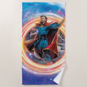 Avengers Classics Doctor Strange In Portal Beach Towel