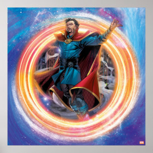 Avengers Classics Doctor Strange In Portal Poster