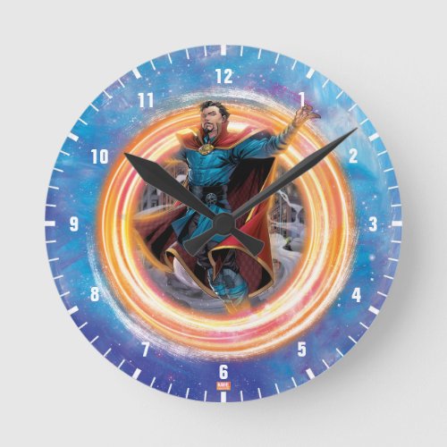 Avengers Classics  Doctor Strange In Portal Round Clock