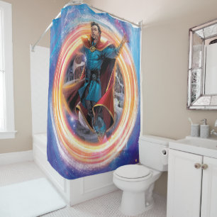Avengers Classics Doctor Strange In Portal Shower Curtain