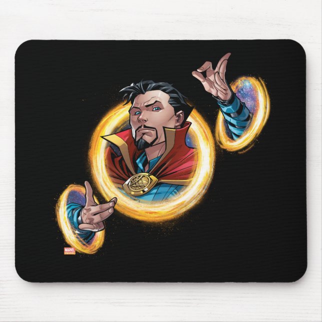 Avengers Classics | Doctor Strange Through Portals Mouse Pad (Front)