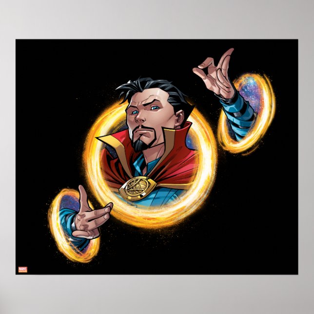 Avengers Classics | Doctor Strange Through Portals Poster (Front)