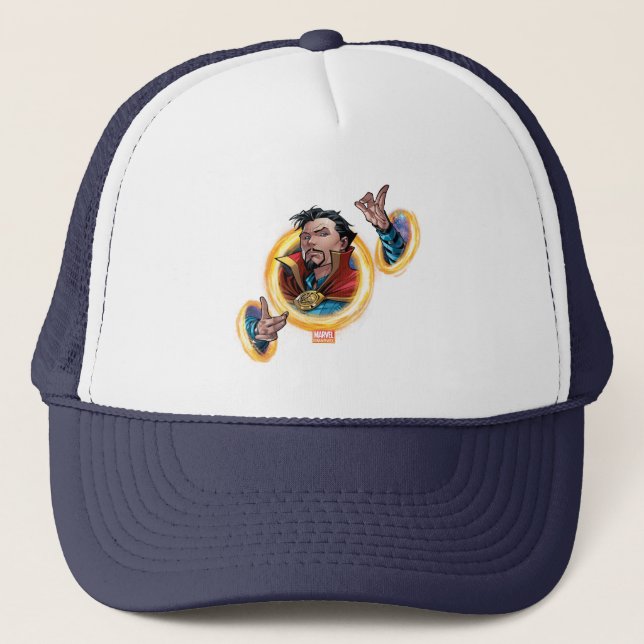 Avengers Classics | Doctor Strange Through Portals Trucker Hat (Front)