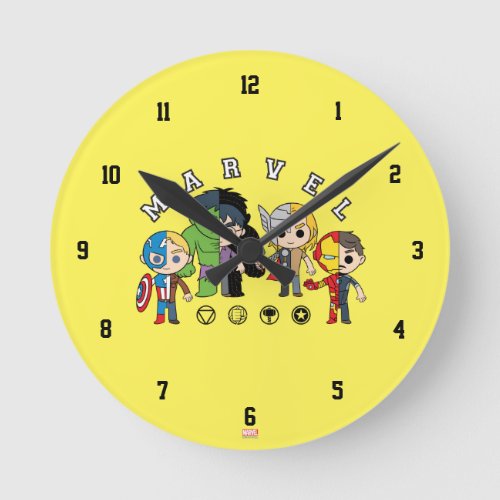 Avengers Classics  Dual Identity Round Clock