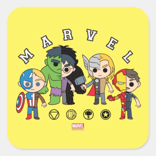 Avengers Classics  Dual Identity Square Sticker