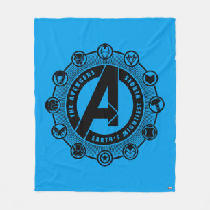 Avengers Classics   Earth's Mightiest Heroes Icons Fleece Blanket