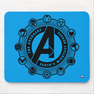 Avengers Classics   Earth's Mightiest Heroes Icons Mouse Pad
