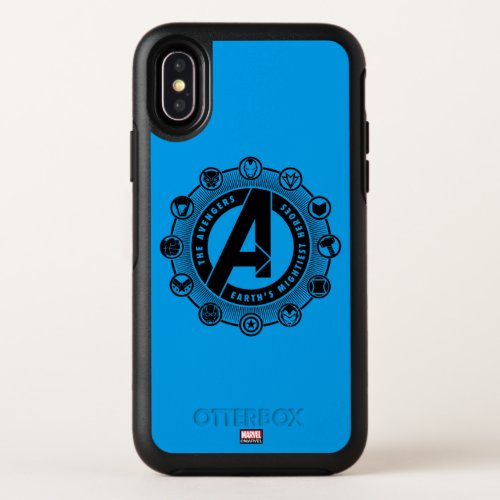 Avengers Classics  Earths Mightiest Heroes Icons OtterBox Symmetry iPhone X Case