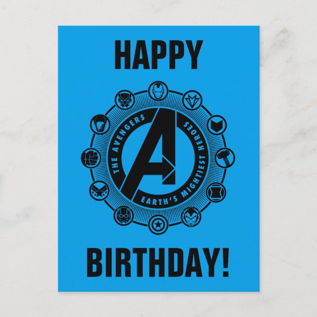 Avengers Classics | Earth's Mightiest Heroes Icons Postcard (Front)